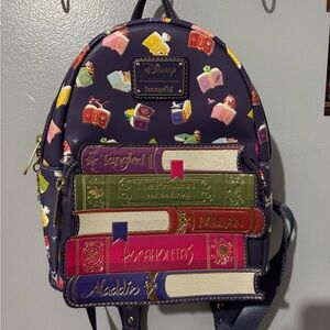 Disney Loungefly Book-Themed Backpack